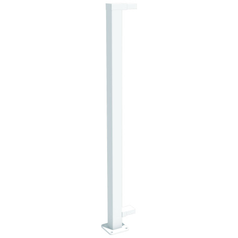 ALPOBL 000005 ProtectorAl End Balustrade Post 8.Pearl White Gloss