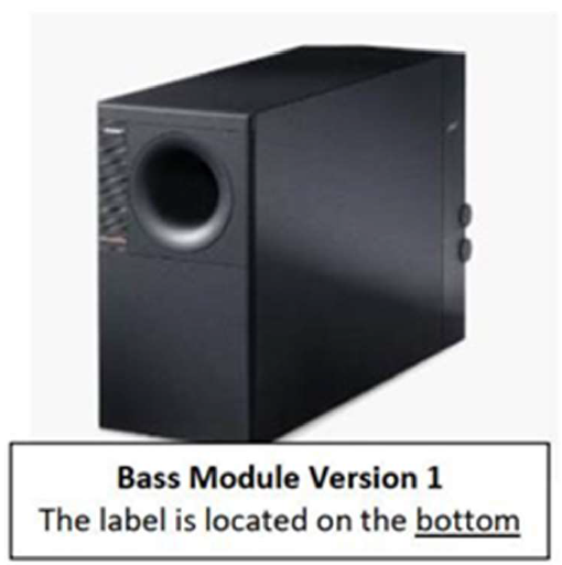 Bose Bass Modules – Product Safety New Zealand